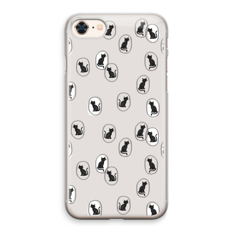 Miauw: iPhone 8 Transparant Hoesje