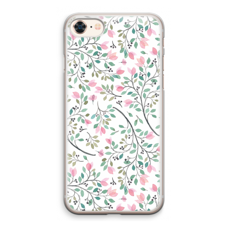 Sierlijke bloemen: iPhone 8 Transparant Hoesje