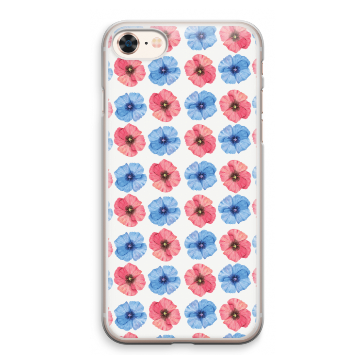 Klaproosjes: iPhone 8 Transparant Hoesje