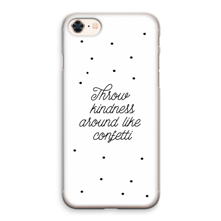 Confetti: iPhone 8 Transparant Hoesje