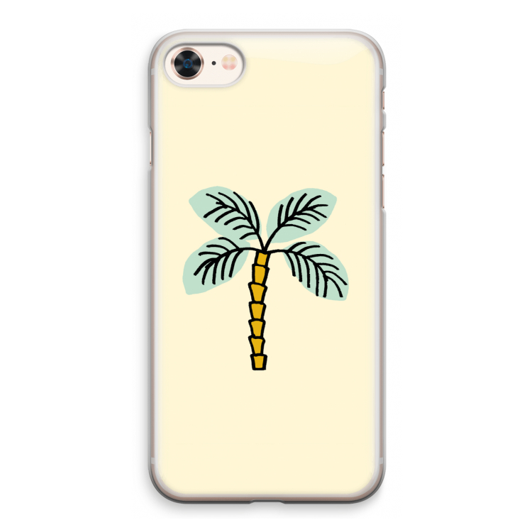 Palmboom: iPhone 8 Transparant Hoesje