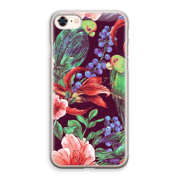 Papegaaien: iPhone 8 Transparant Hoesje