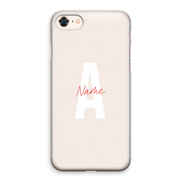 Strawberry Milkshake: iPhone 8 Transparant Hoesje