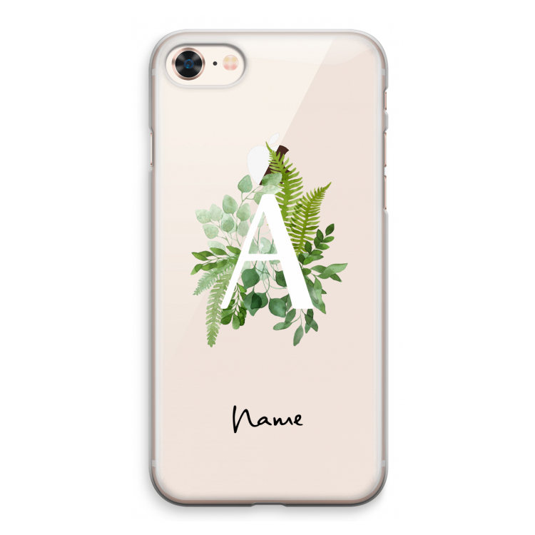 Green Brush: iPhone 8 Transparant Hoesje