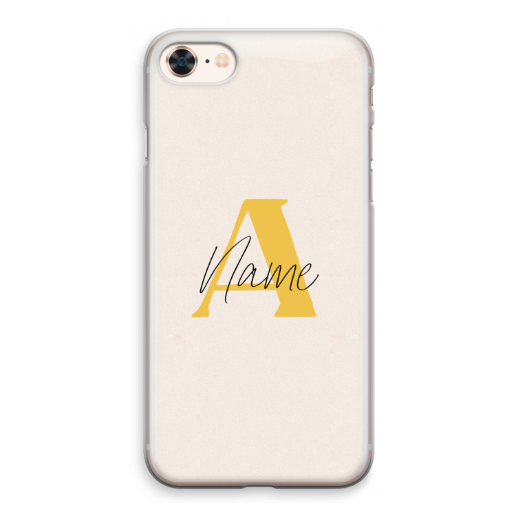 Amber Script: iPhone 8 Transparant Hoesje