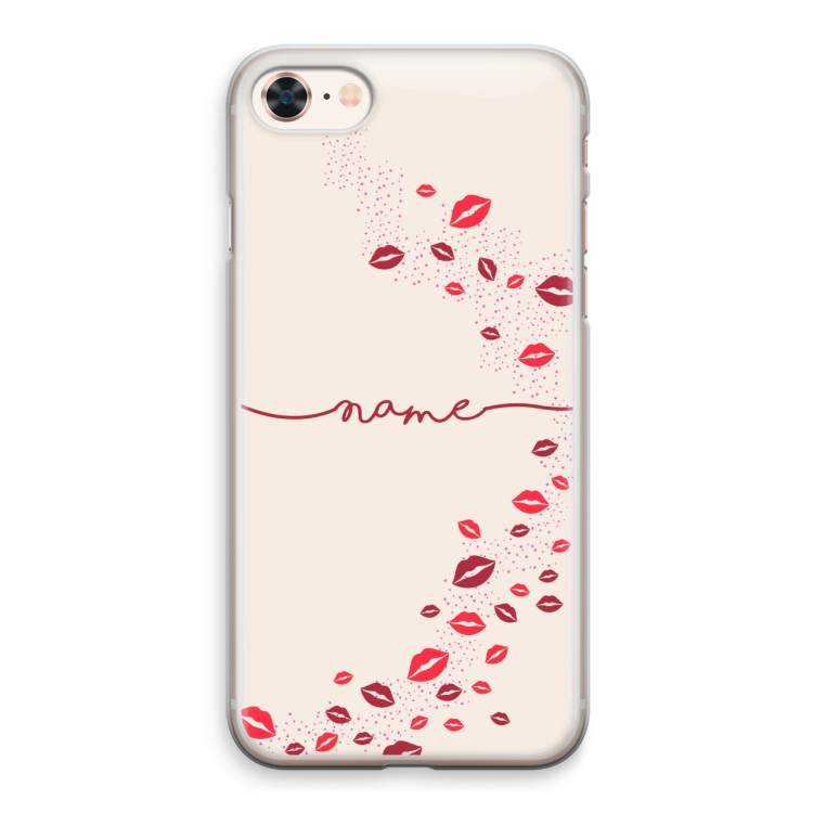 Kusjes: iPhone 8 Transparant Hoesje