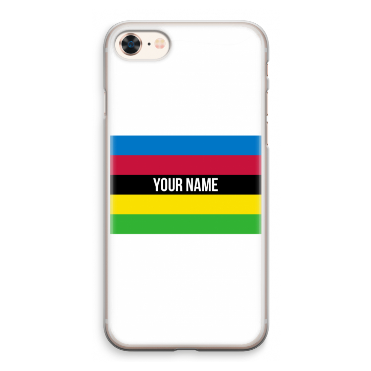 WK Wielrennen: iPhone 8 Transparant Hoesje