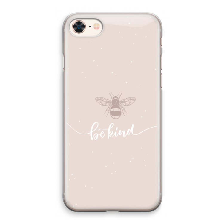 Be(e) kind: iPhone 8 Transparant Hoesje