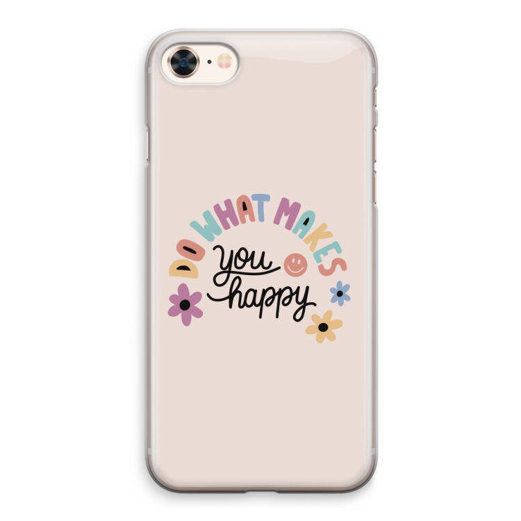 Happy days: iPhone 8 Transparant Hoesje