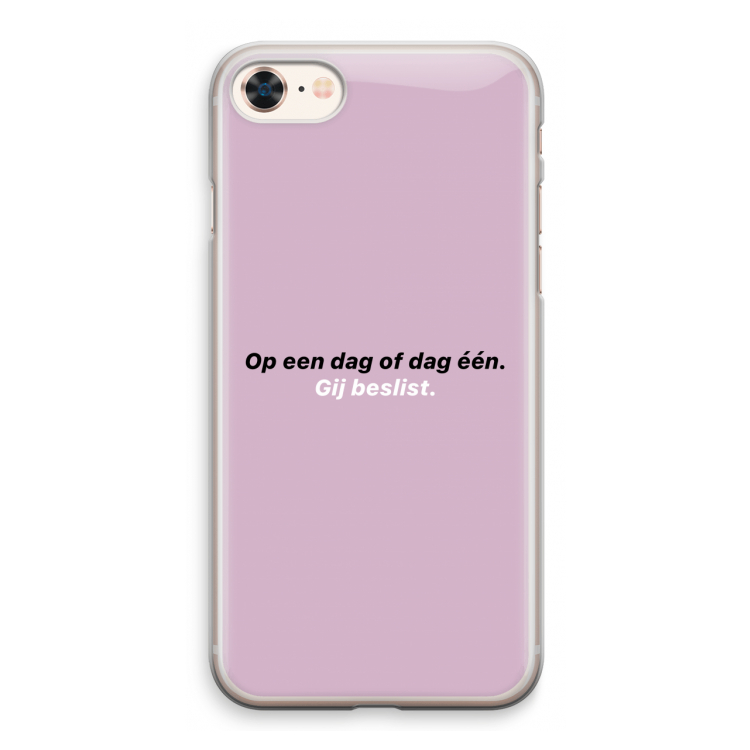 gij beslist: iPhone 8 Transparant Hoesje