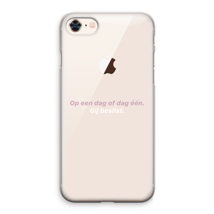 gij beslist: iPhone 8 Transparant Hoesje