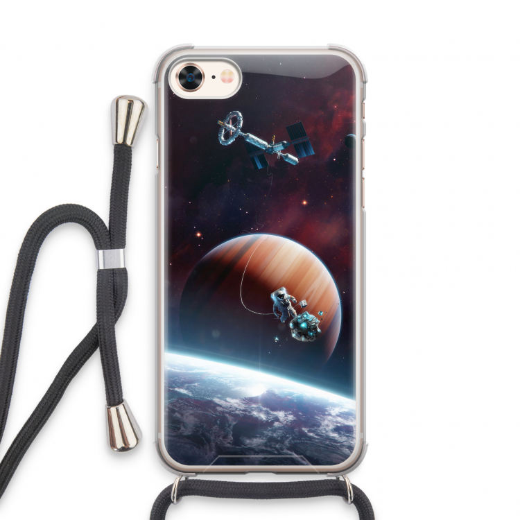 Examiner: iPhone 8 Transparant Hoesje met koord