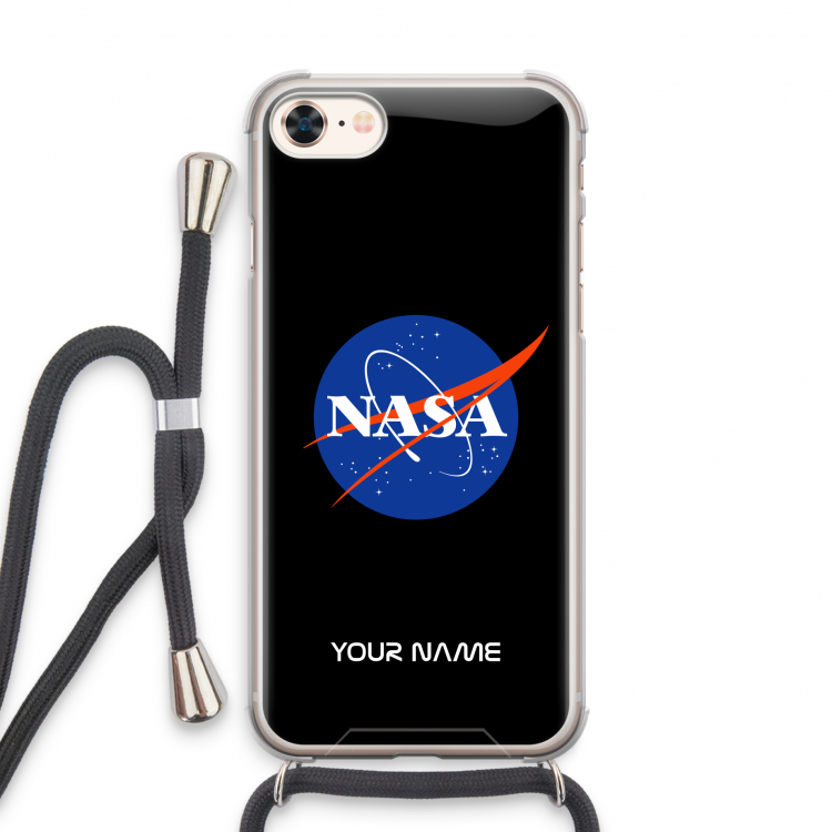 NASA: iPhone 8 Transparant Hoesje met koord