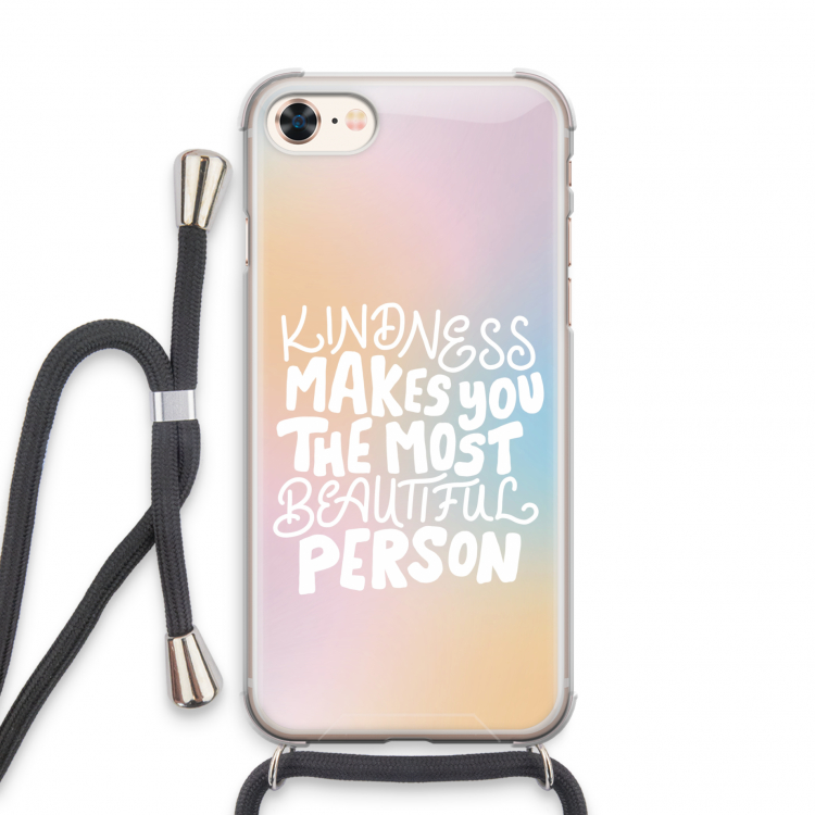 The prettiest: iPhone 8 Transparant Hoesje met koord