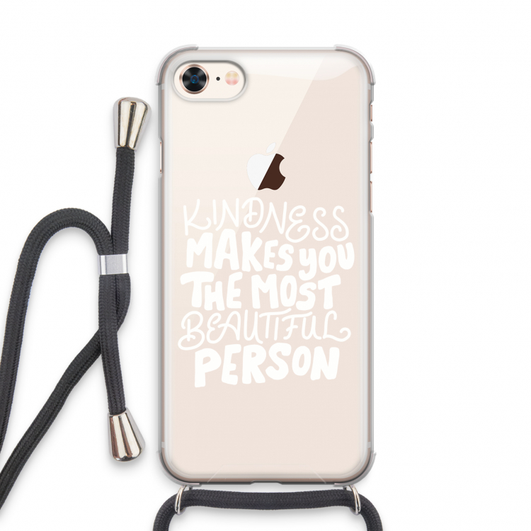 The prettiest: iPhone 8 Transparant Hoesje met koord