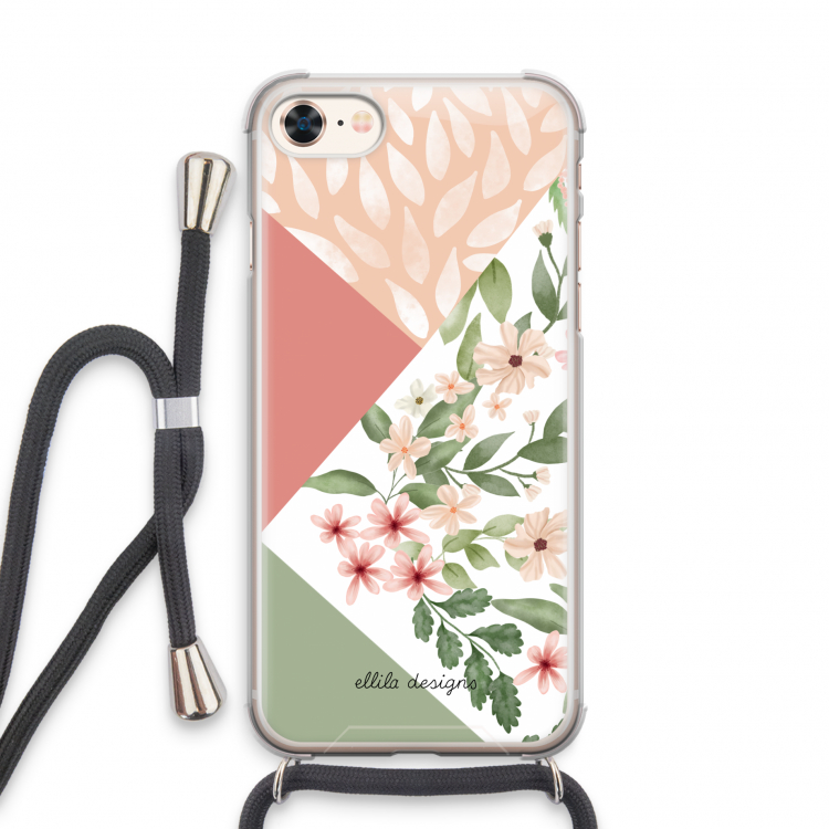Sweet heaven geometrics: iPhone 8 Transparant Hoesje met koord