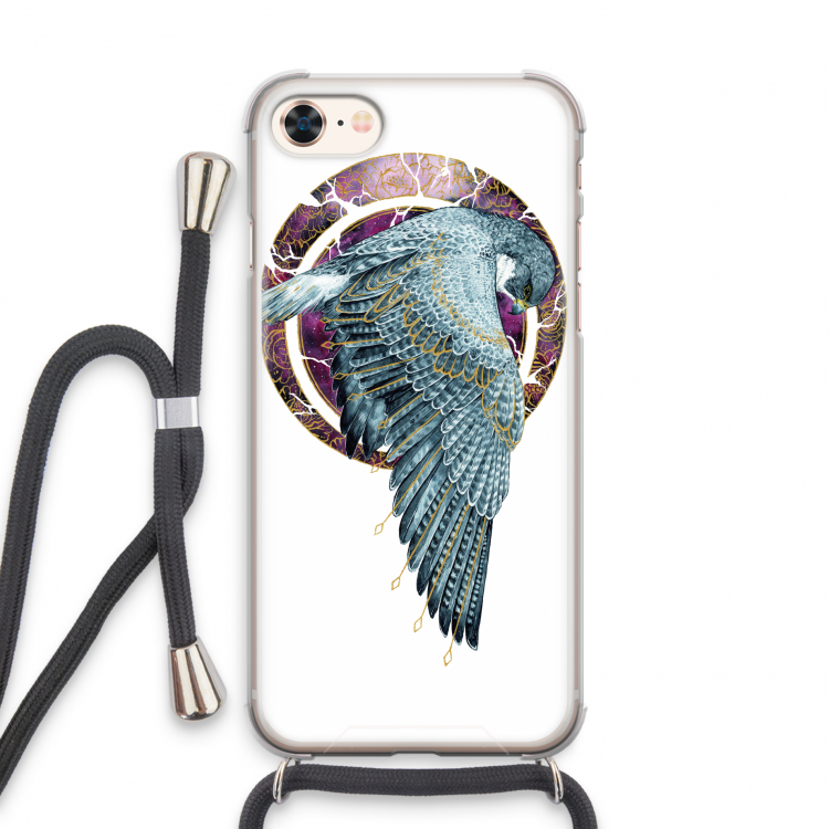 Golden Falcon: iPhone 8 Transparant Hoesje met koord