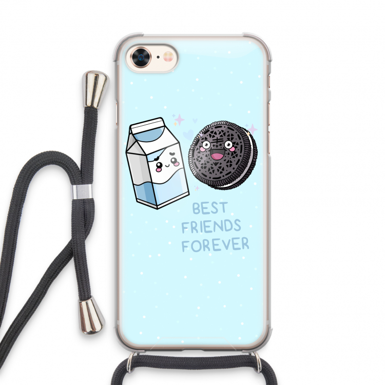 Best Friend Forever: iPhone 8 Transparant Hoesje met koord