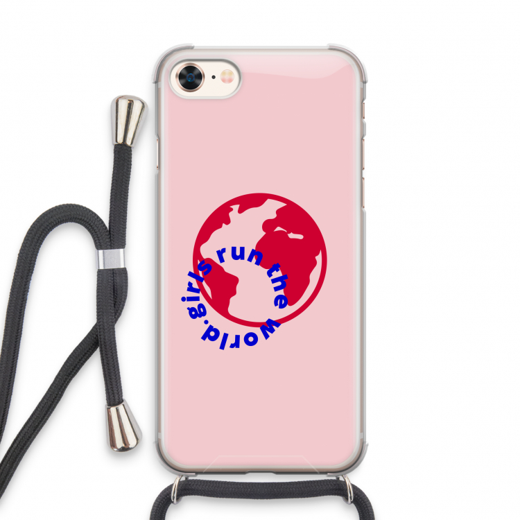 Run The World: iPhone 8 Transparant Hoesje met koord