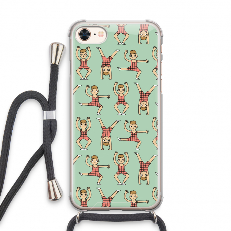 Gymboys: iPhone 8 Transparant Hoesje met koord