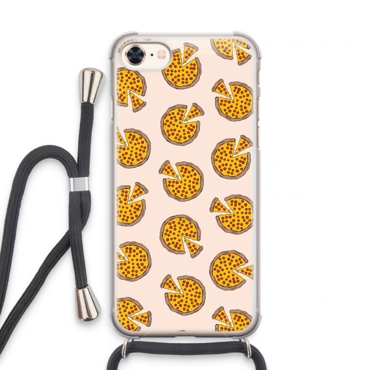 You Had Me At Pizza: iPhone 8 Transparant Hoesje met koord