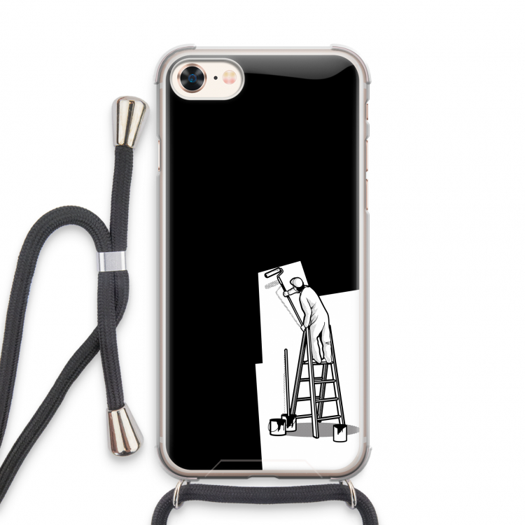 Musketon Painter: iPhone 8 Transparant Hoesje met koord