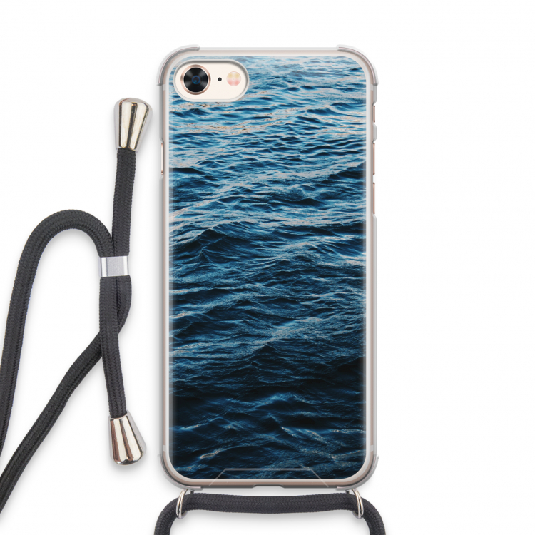 Oceaan: iPhone 8 Transparant Hoesje met koord