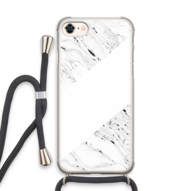 Biggest stripe: iPhone 8 Transparant Hoesje met koord