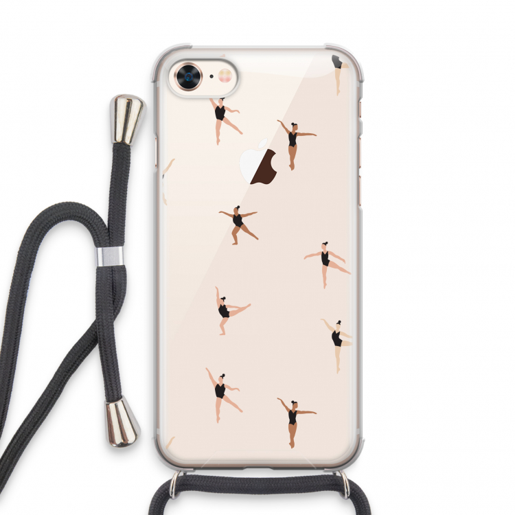 Dancing #1: iPhone 8 Transparant Hoesje met koord