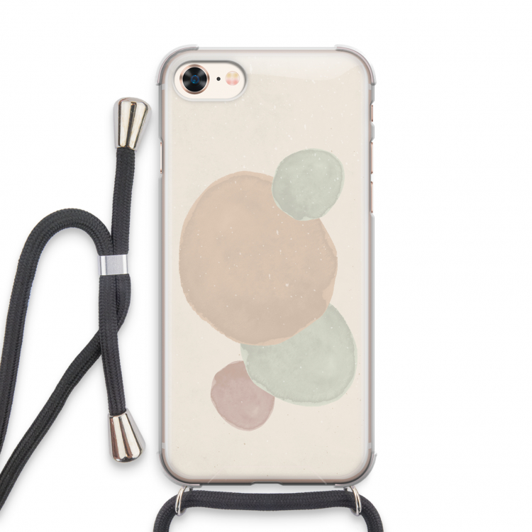 Geo #9: iPhone 8 Transparant Hoesje met koord