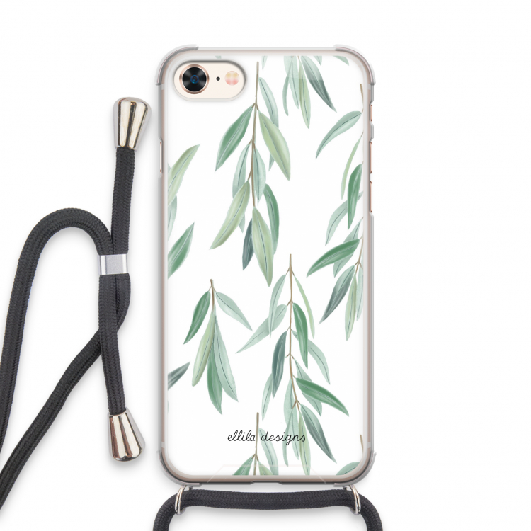 Branch up your life: iPhone 8 Transparant Hoesje met koord