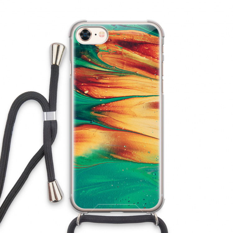 Green Inferno: iPhone 8 Transparant Hoesje met koord