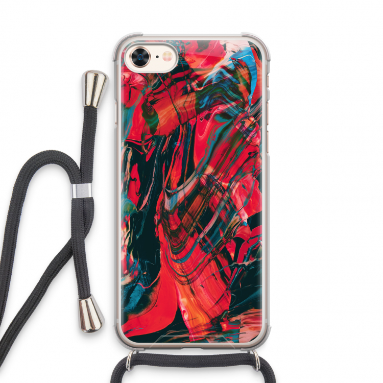 Endless Descent: iPhone 8 Transparant Hoesje met koord