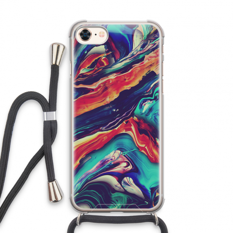 Chameleon Sun: iPhone 8 Transparant Hoesje met koord