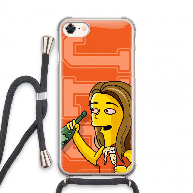Jamie Lee Simpson: iPhone 8 Transparant Hoesje met koord