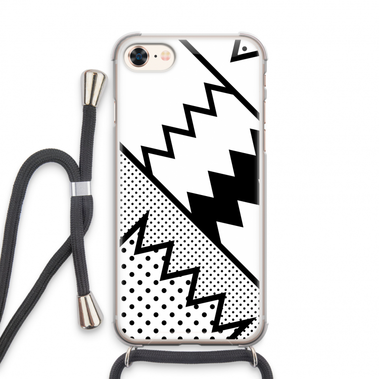 Pop Art #5: iPhone 8 Transparant Hoesje met koord