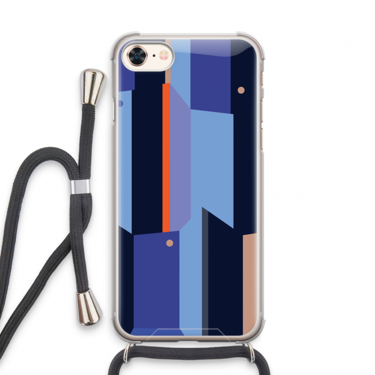 Gestalte 3: iPhone 8 Transparant Hoesje met koord