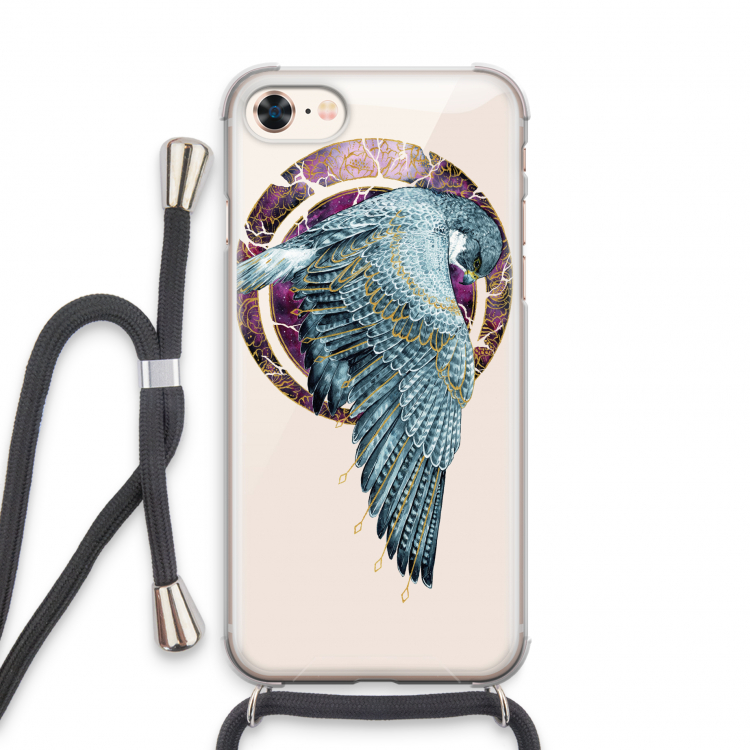 Golden Falcon: iPhone 8 Transparant Hoesje met koord