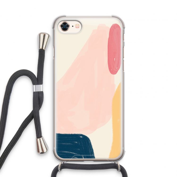 Saturday Flow: iPhone 8 Transparant Hoesje met koord