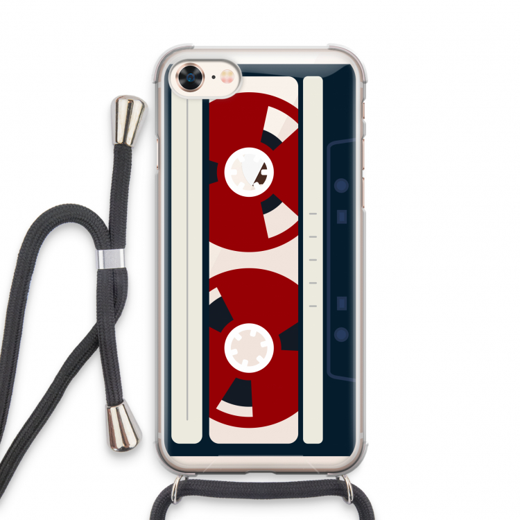 Here's your tape: iPhone 8 Transparant Hoesje met koord