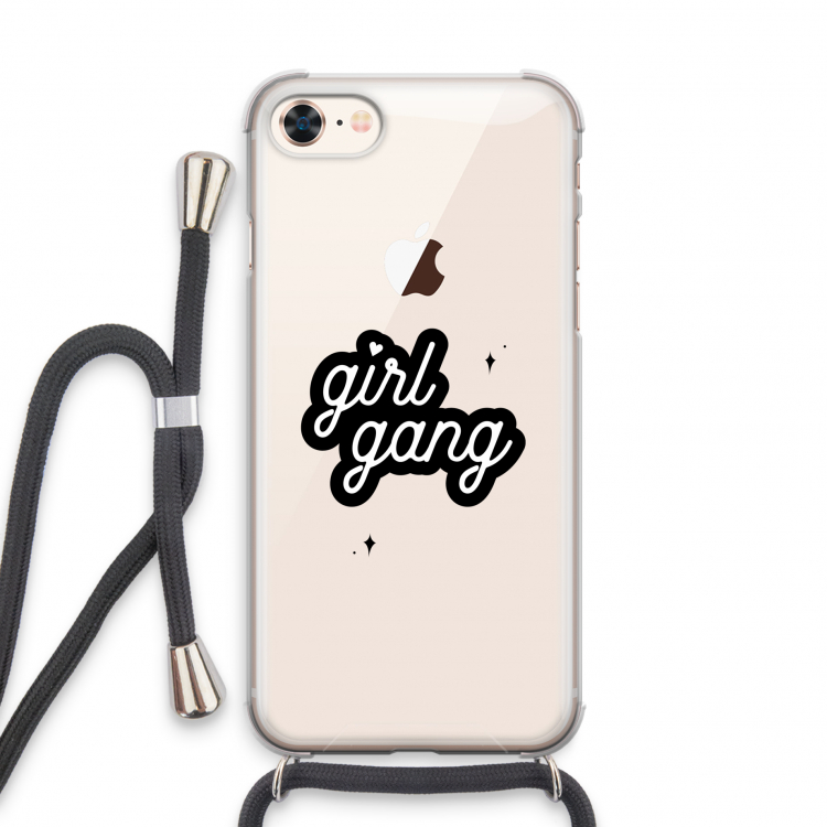 Girl Gang: iPhone 8 Transparant Hoesje met koord