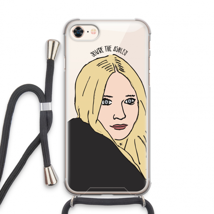 Ashley: iPhone 8 Transparant Hoesje met koord