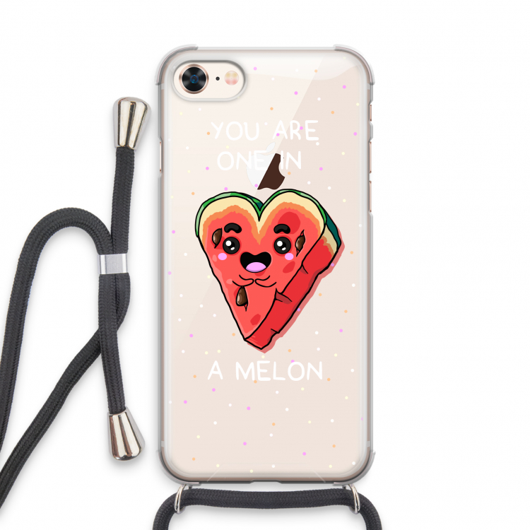 One In A Melon: iPhone 8 Transparant Hoesje met koord