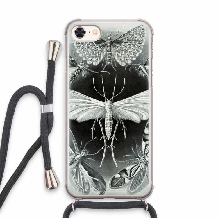Haeckel Tineida: iPhone 8 Transparant Hoesje met koord