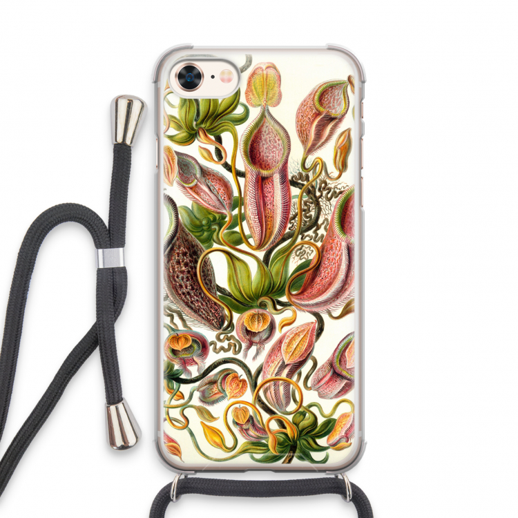 Haeckel Nepenthaceae: iPhone 8 Transparant Hoesje met koord