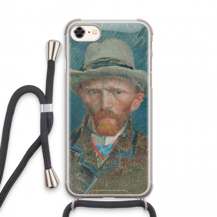 Van Gogh: iPhone 8 Transparant Hoesje met koord