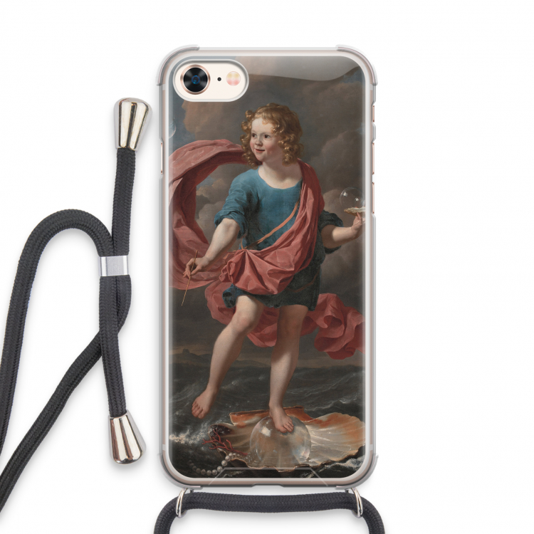 Soap Bubbles: iPhone 8 Transparant Hoesje met koord