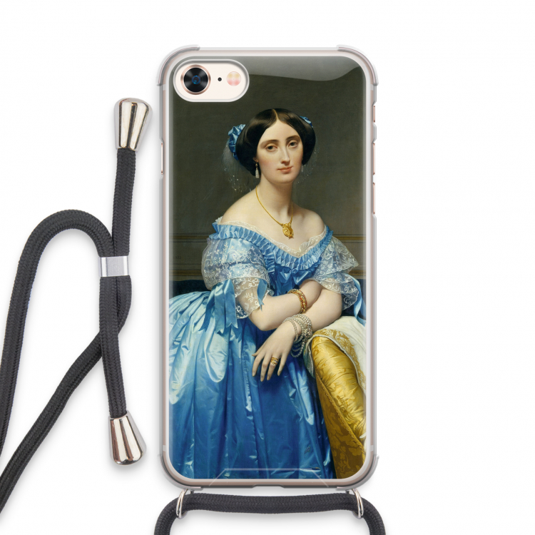 Eleonore: iPhone 8 Transparant Hoesje met koord