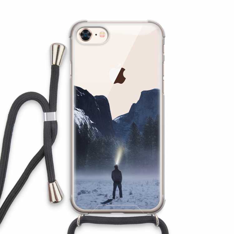 Wanderlust: iPhone 8 Transparant Hoesje met koord