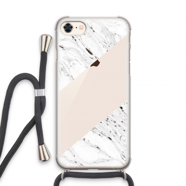 Biggest stripe: iPhone 8 Transparant Hoesje met koord